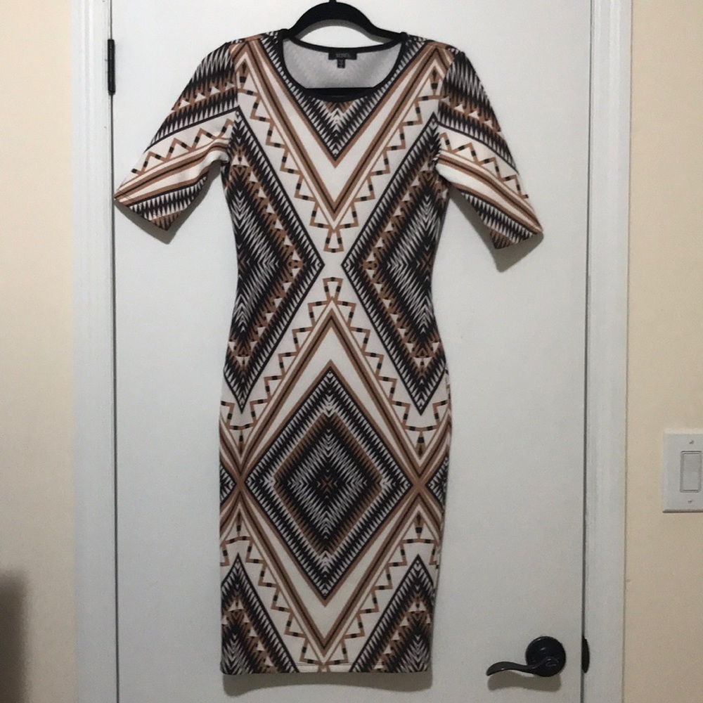 Xoxo dress multi colors midi length dress